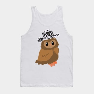 Cowboy owl Tank Top